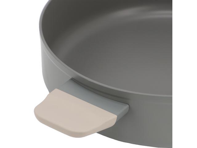 Oster Ambrose 4.5 Quart Nonstick Aluminum Saute Pan with Lid in Matte Grey