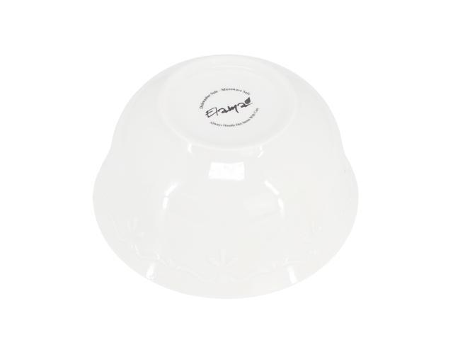 Elama Henryi 6 Piece 6.1 Inch Porcelain Bowl Set in White