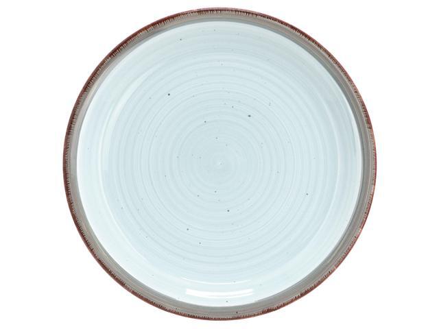 Gibson Home Holcomb 12 Piece Ceramic Dinnerware Set in Light Blue