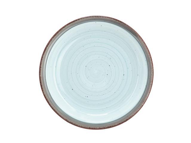 Gibson Home Holcomb 12 Piece Ceramic Dinnerware Set in Light Blue