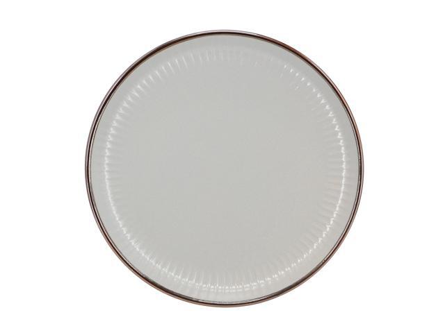 Elama Leo 16 Piece Stoneware Dinnerware Set In Light Gray