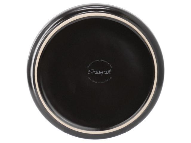 Elama Luxmatte Black 16 Piece Dinnerware Set