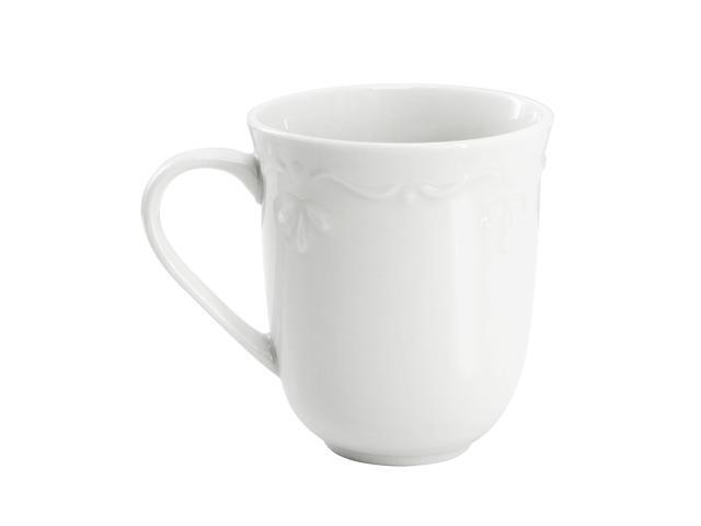 Elama Henryi 16 Piece Porcelain Dinnerware Set in White