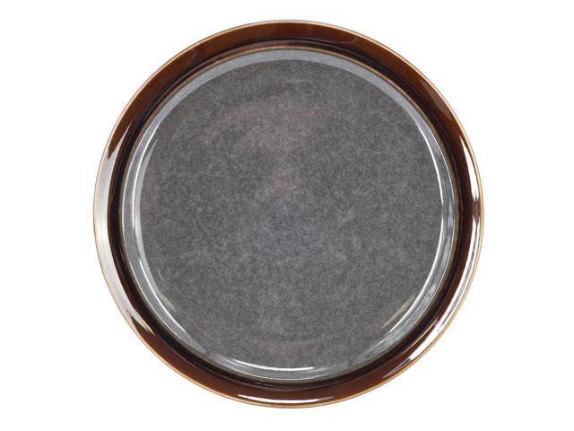 Gibson Elite Priya 16 Piece Stoneware Reactive Glaze Dinnerware Set in Grey