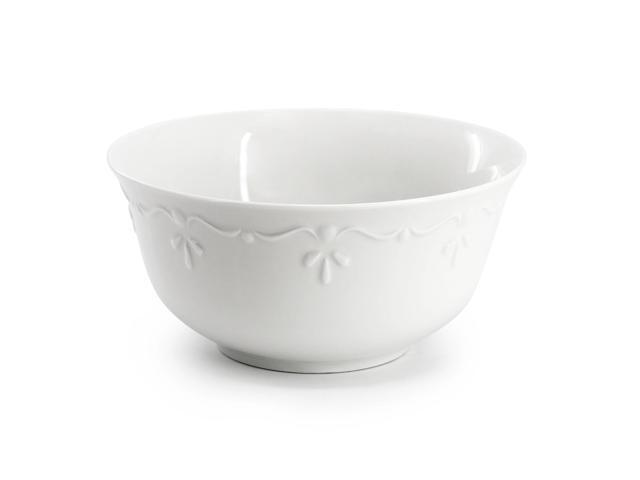Elama Henryi 18 Piece Porcelain Dinnerware Set in White