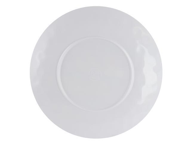 Gibson Home Tropical Sway Vineyard 12 Piece 9 Inch Round Melamine Dessert Plate Set in Blue