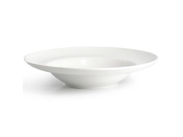 Gibson Home Great Essentials 2 Piece Fine Ceramic 20oz Entree Bowl Set in White