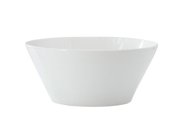 Gibson Home Great Essentials 9.4 Inch Round Fine Ceramic Meal Bowl in White
