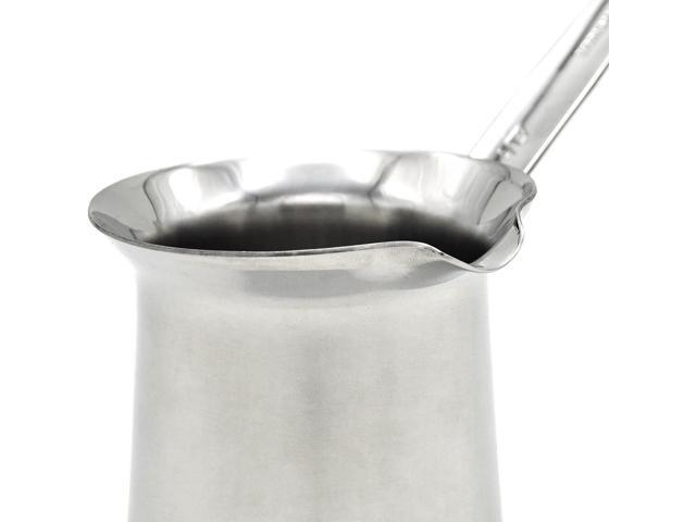 Korkmaz Classic 6 Ounce Stainless Steel Turkish Coffee Pot in Silver