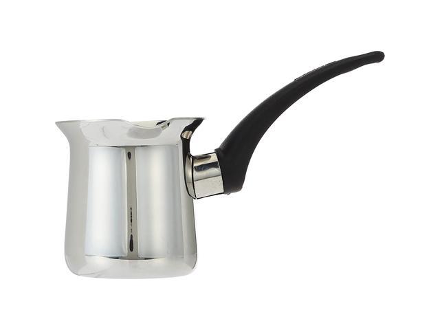 Korkmaz Orbit 6 Ounce Stainless Steel Turkish Coffee Pot in Silver