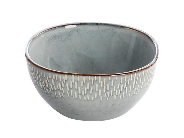 Meritage 16 Piece Reactive Glaze Stoneware Dinnerware Set in Grey