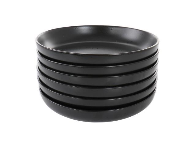 Studio 3B Mio 6 Piece Stoneware 7.5 Inch Bowls in Coal