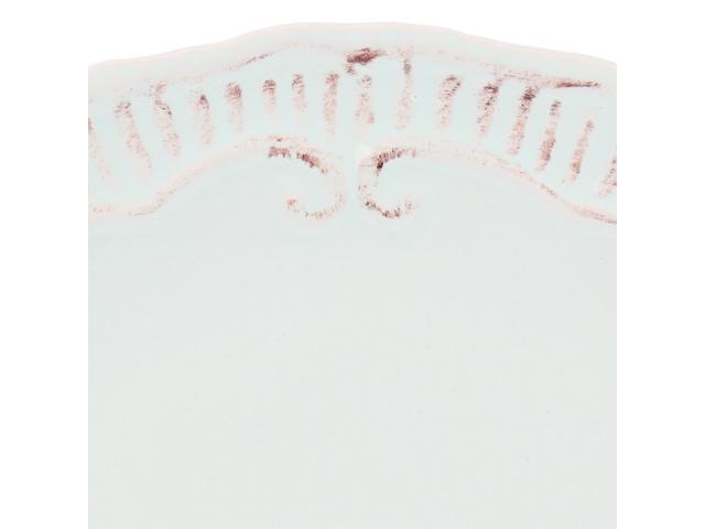 Modern Southern Home Capri 6 Piece 9 Inch Stoneware Embossed Dessert Plate Set in Egg Blue