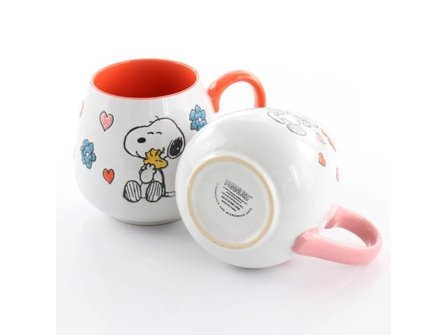 Peanuts 4 Piece 20 Ounce Stoneware Wax Relief Cup in 2 Assorted Designs