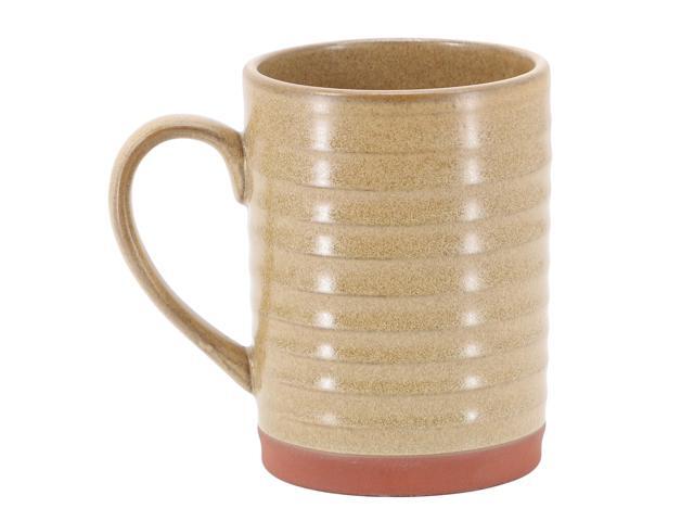 Gibson Home Terra Bella 4 Piece 18.5 Ounce Terracotta Mug Set in Sandstone