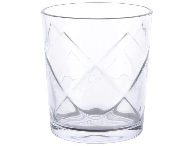 Gibson Home Lattice 4 Piece 13.5 Ounce Double Old-Fashioned Glass Set