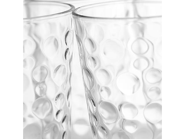 Gibson Home 4 Piece 13.5 Ounce Bubble Double Old-Fashioned Glassware Set