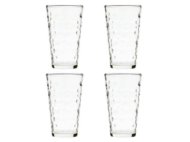 Gibson Home 4 Piece 13.5 Ounce Bubble Glass Tumbler Set