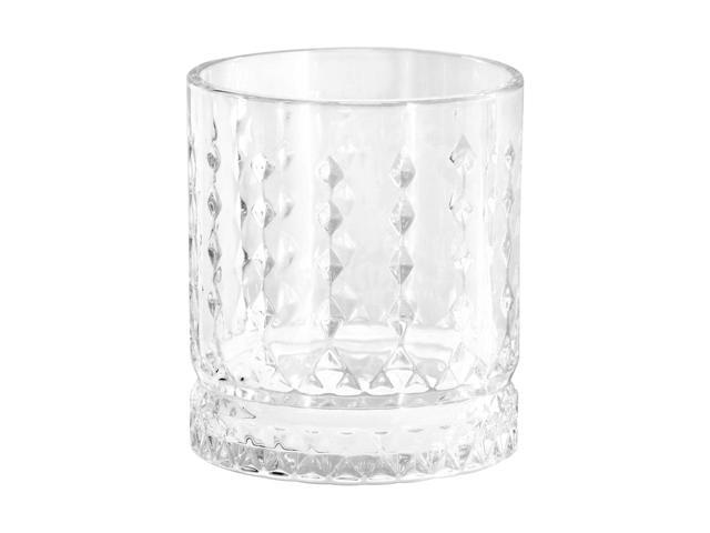 Gibson Home 4 Piece 13 Ounce Teardrop Embossed Double Old-Fashioned Glass Set