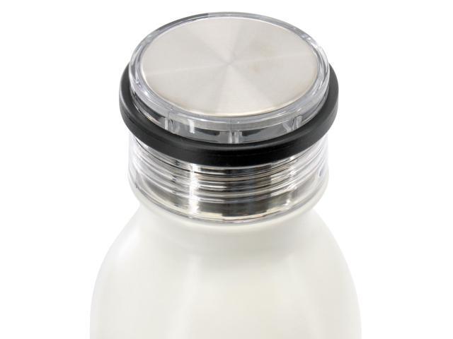 Gibson Home Marina 20oz Stainless Steel Thermal Bottle with Acrylic Lid in Cream