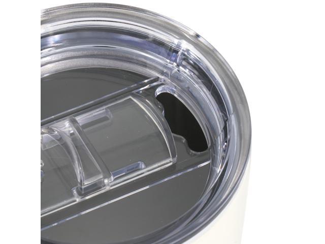 Gibson Home Marina 18oz Stainless Steel Thermal Tumbler with Acrylic Lid in Cream