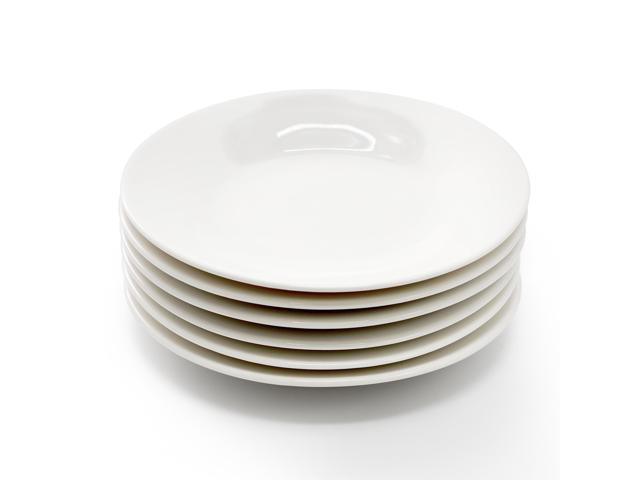 Elama Aspin 12 Piece 2.5 Ounce Porcelain Espresso Cup Set in White with Saucers