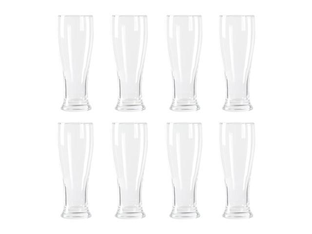 Gibson Home Callum 8 Piece 15.6 Ounce Tall Pub Glass Set in Clear