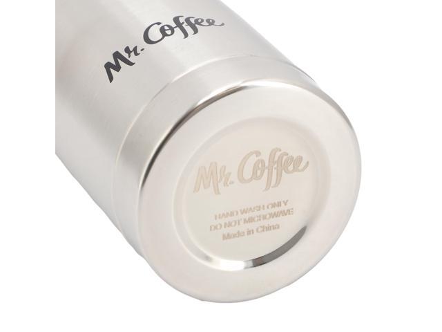 Mr. Coffee Javelin 2 Piece Thermal Bottle and Travel Mug Set in Silver