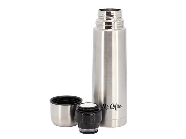 Mr. Coffee Javelin 2 Piece Thermal Bottle and Travel Mug Set in Silver