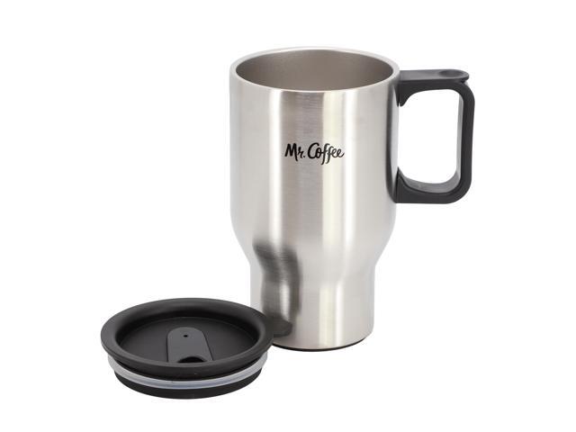 Mr. Coffee Javelin 2 Piece Thermal Bottle and Travel Mug Set in Silver