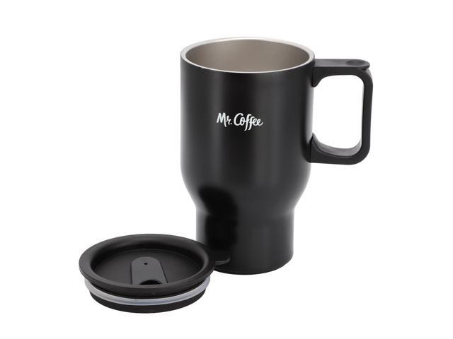 Mr. Coffee Javelin 2 Piece Thermal Bottle and Travel Mug Set in Black