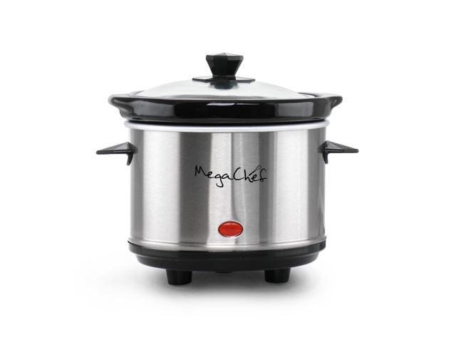 MegaChef 8 Quart Slow Cooker with Bouns Mini 0.6 Quart Warmer