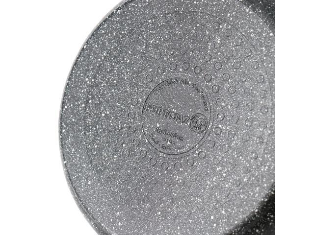 Korkmaz Ornella 2 Piece 2 Liter Quart Aluminum Nonstick Saucepan with Lid