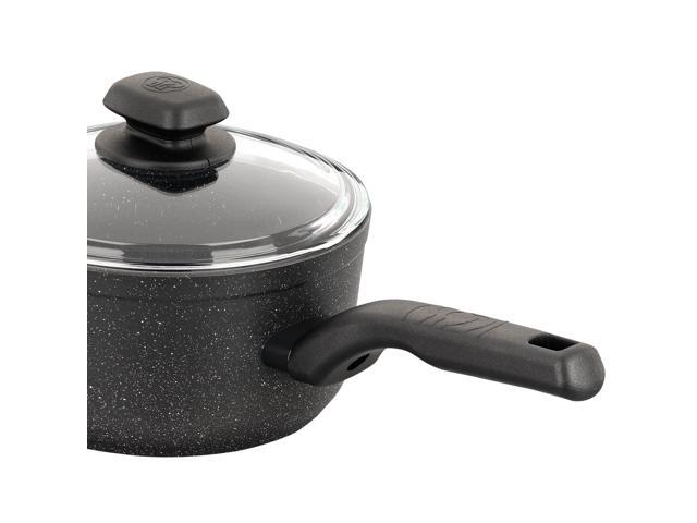 Korkmaz Ornella 2 Piece 2 Liter Quart Aluminum Nonstick Saucepan with Lid