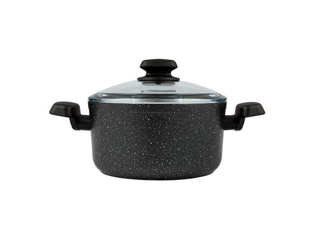 Korkmaz Ornella 2 Piece 5 Liter Aluminum Nonstick Casserole Dish with Lid
