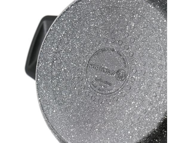 Korkmaz Ornella 2 Piece 3 Liter Aluminum Nonstick Casserole Dish with Lid