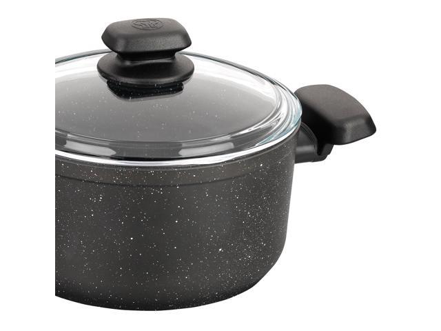 Korkmaz Ornella 2 Piece 5 Liter Aluminum Nonstick Casserole Dish with Lid