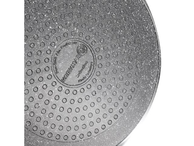 Korkmaz Ornella Non Stick 9.5 Inch 2.5 Liter Low Casserole with Lid in Black