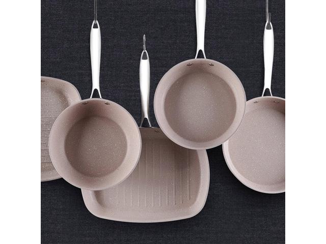Korkmaz Granita 9.5 Inch Nonstick Tava and Frypan in Tan