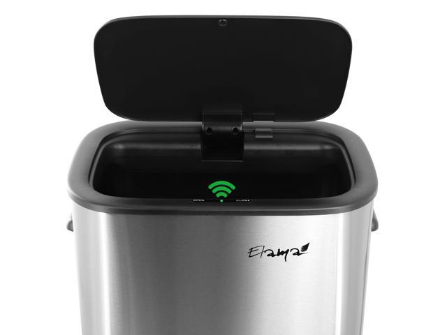 Elama 14.5 Gallon Automatic Sensor Hands Free Trash Can