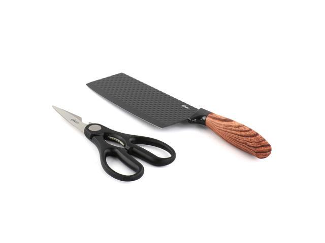 Oster Gunderson 2 Piece Black Stainless Steel Cutlery Set