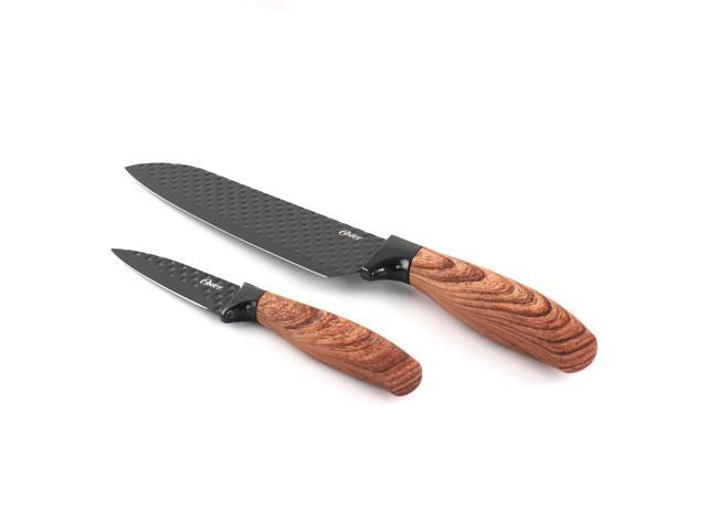Oster Gunderson 2 Piece Black Stainless Steel Cutlery Set
