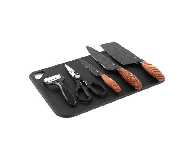 Oster Gunderson 6 Piece Black Stainless Steel Cutlery Set