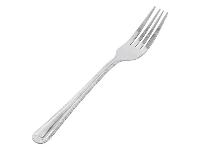 Gibson Home Tustin 6 Piece Stainless Steel Dinner Fork Flatware Set in Silver