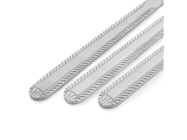 Gibson Home Tustin 3 Piece Stainless Steel Dinner Knife Flatware Set in Silver