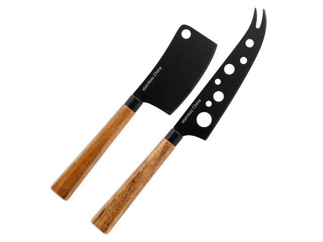 Gibson Elite 3 Piece Acacia Wood Charcuterie Serving Board and Cheese Knife Set in Brown