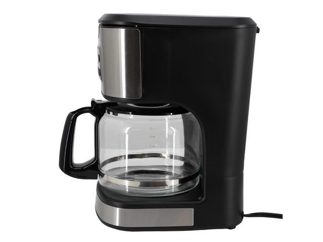 Better Chef 12-Cup Programmable Coffee Maker in Black with Stainless Steel Accents