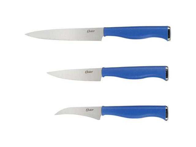 Oster Langmore 15 Piece Stainless Steel Blade Cutlery Set in Dark Blue