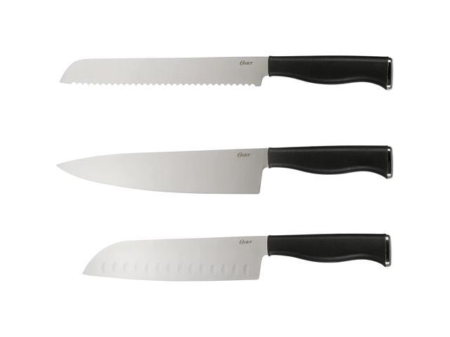 Oster Langmore 15 Piece Stainless Steel Blade Cutlery Set in Black