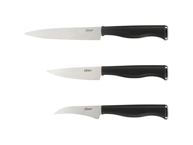 Oster Langmore 15 Piece Stainless Steel Blade Cutlery Set in Black